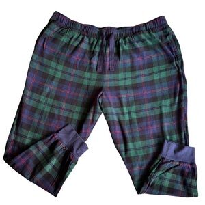 Old Navy Green Plaid Pajama Bottoms 2X